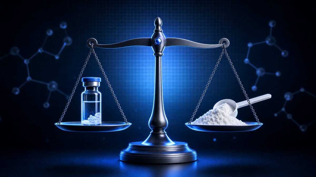 Peptides vs Supplements for Body Recomposition: What the Evidence Actually Says
